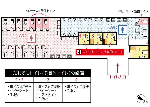 Restroom usage map